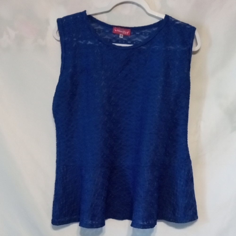 Blue Sleeveless Top
